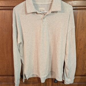 Women's s Light Gray Long Sleeve Shirt